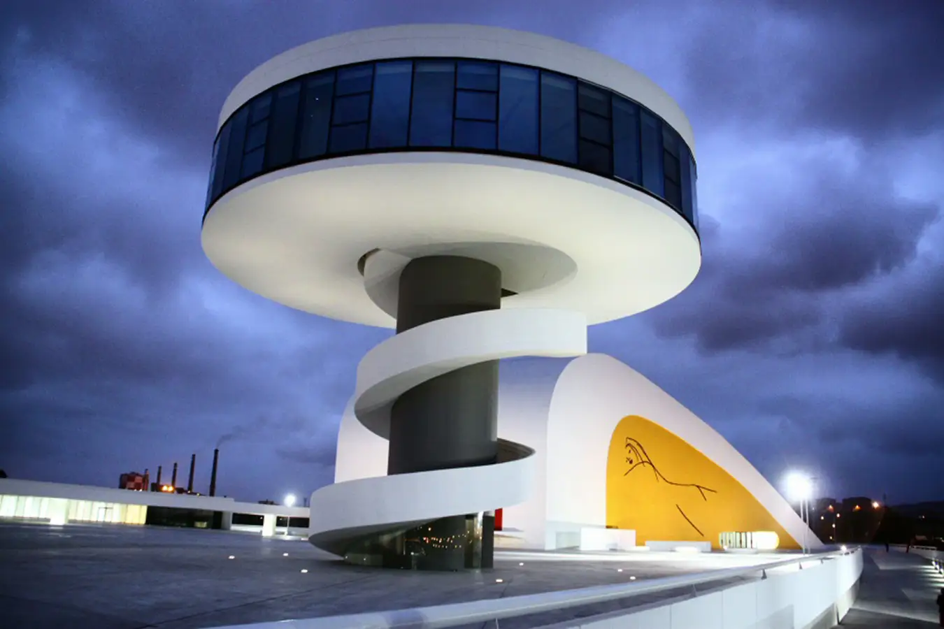 fotos aviles centro niemeyer nocturnas 001